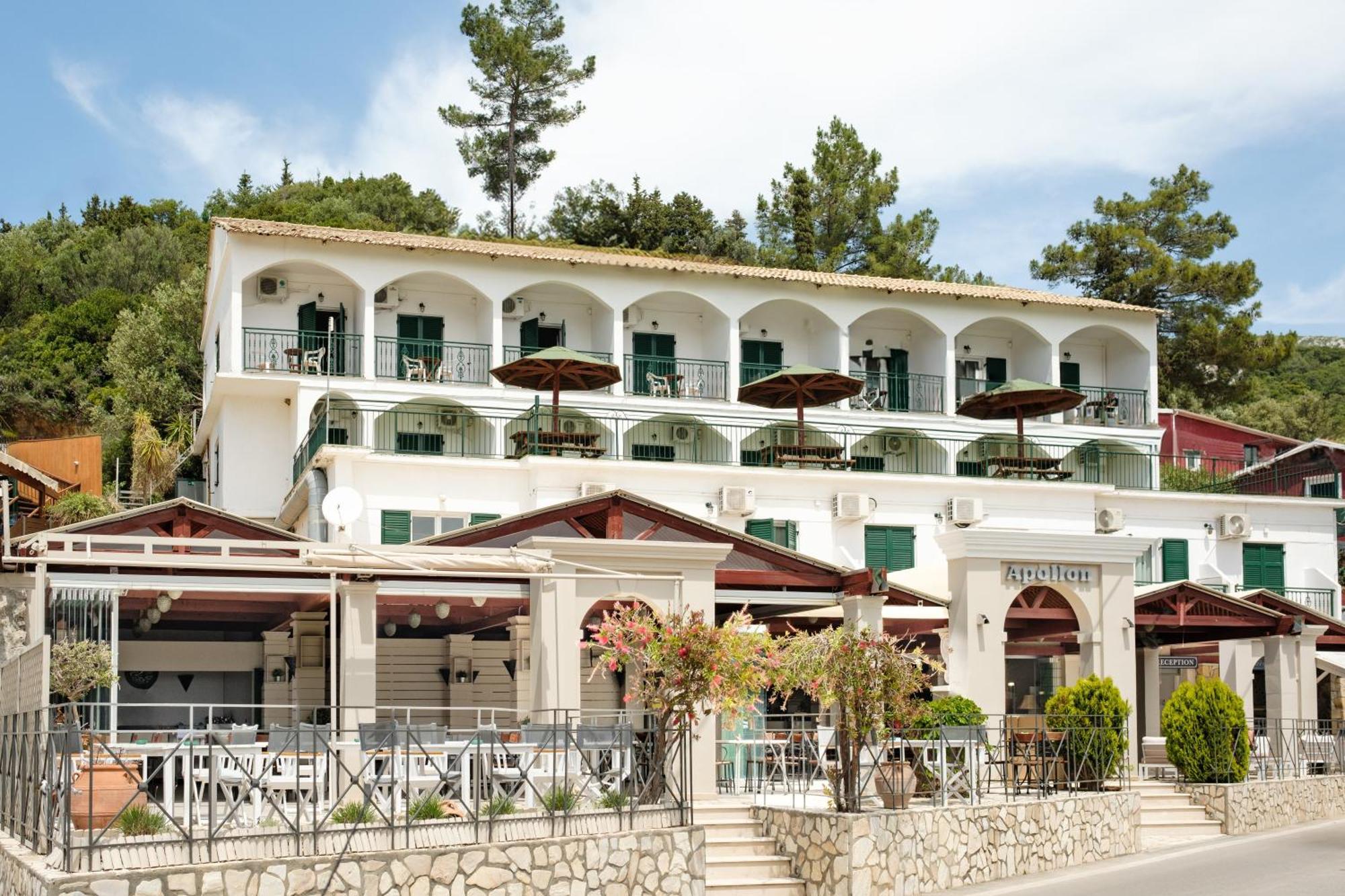 Hotel Apollon Corfu Paleokastritsa Exterior photo